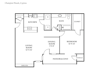 1 bed, 1 bath, 802 sqft, $1,025