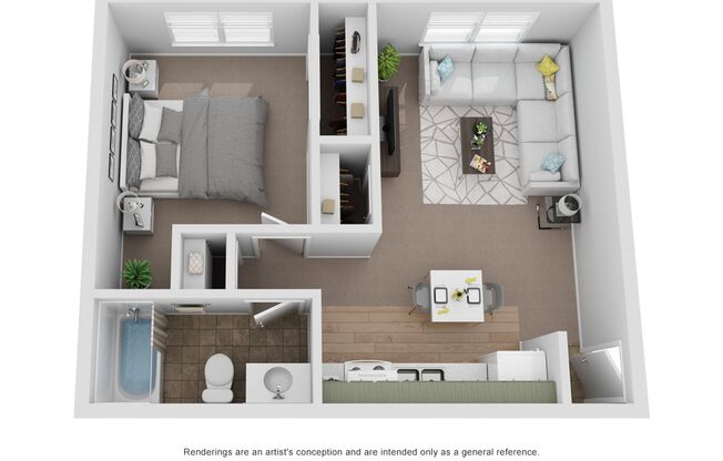 1 bed, 1 bath, 600 sqft, $875, Unit 5-G