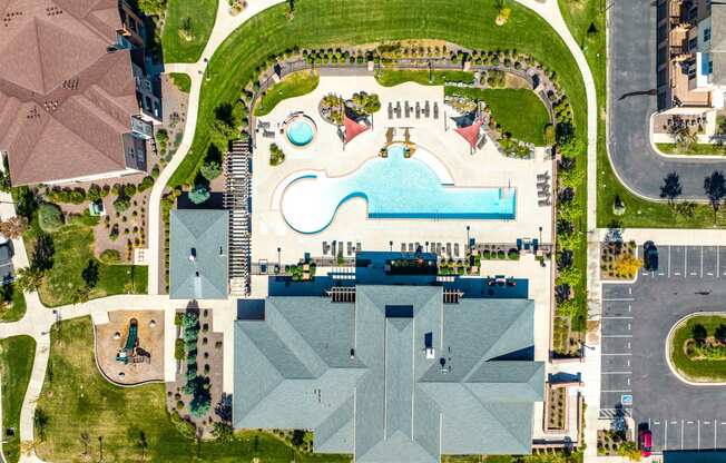 Aerial View Of Pool at Arbour Commons, Westminster, CO, 80023