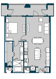 1 bed, 1 bath, 903 sqft, $2,140