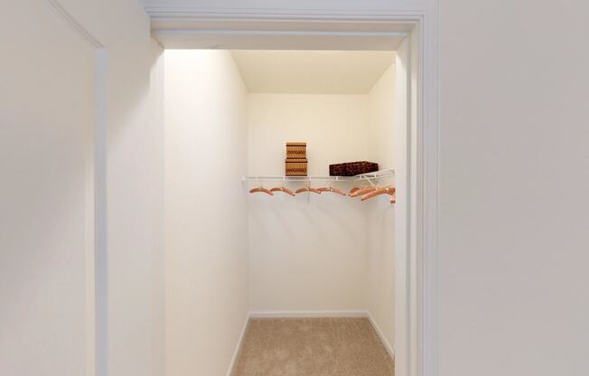 Large closet with shelves