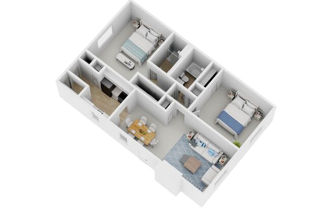 2 beds, 2 baths, $999, Unit 2103