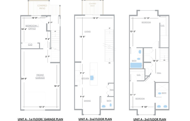 3 beds, 2 baths, 1,871 sqft, $2,880, Unit H-C
