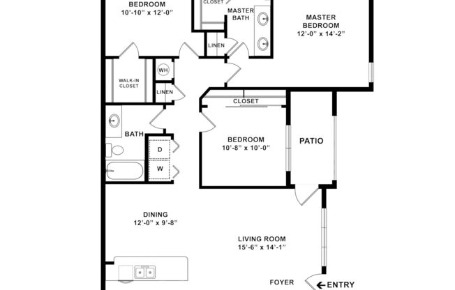 3 beds, 2 baths, 1,338 sqft, $2,149