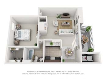 1 bed, 1 bath, 776 sqft, $1,333