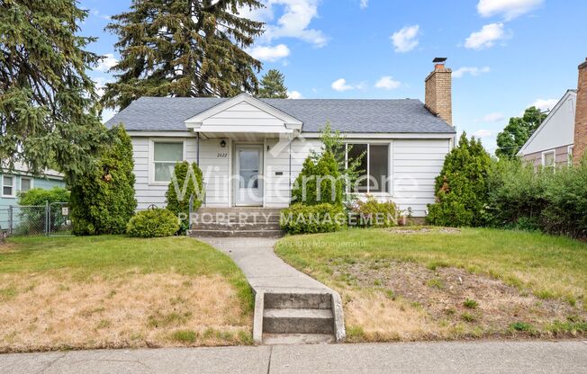 Great Shadle Home With Fenced Yard and Detached Garage