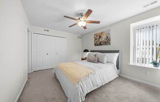 Spacious Bedroom at Lakeside Village Apartments Clinton Township MI