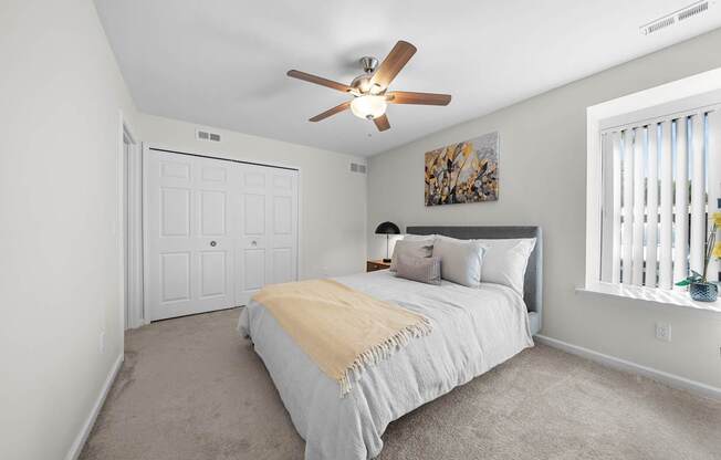 Spacious Bedroom at Lakeside Village Apartments Clinton Township MI