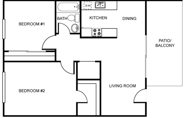 2 beds, 1 bath, 925 sqft, $1,925