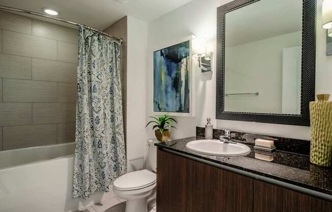 Spa Inspired Bathroom with Extra Counter Space