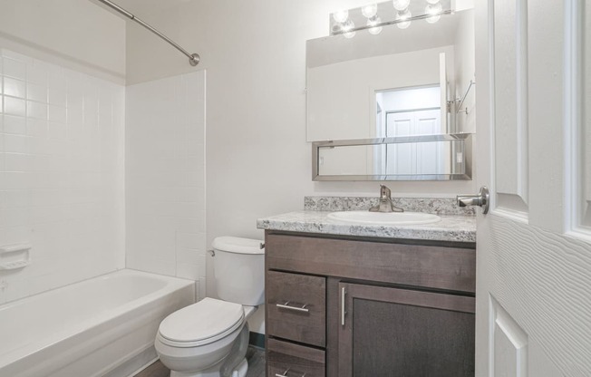 Bathroom at Muskegon Apartments | Lake Forest Apartments in Muskegon, MI