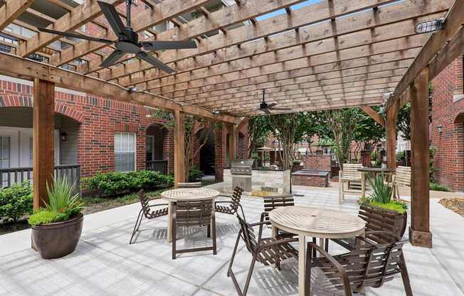 Grill/Dining Area at Inverness in Houston, TX