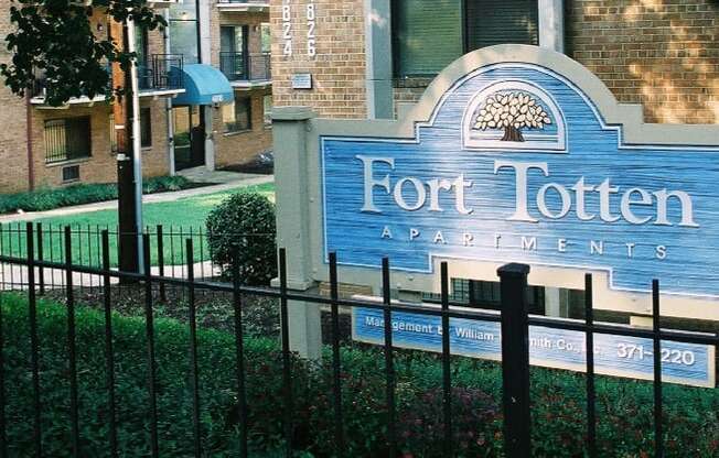 fort totten apartments monument sign in washington dc