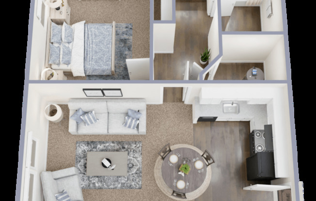 1 bed, 1 bath, 659 sqft, $899