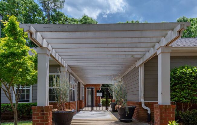 Walkway at Twenty35 to pool and strength room located at Twenty35 Timothy Woods in Athens, GA 30606