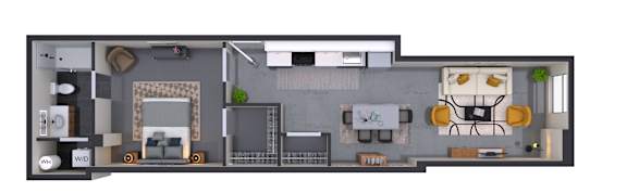 1 bed, 1 bath, 549 sqft, $1,375