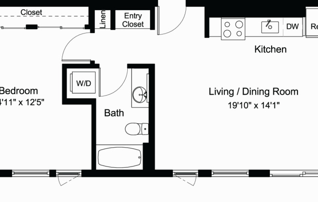 1 bed, 1 bath, 741 sqft, $2,673, Unit 306