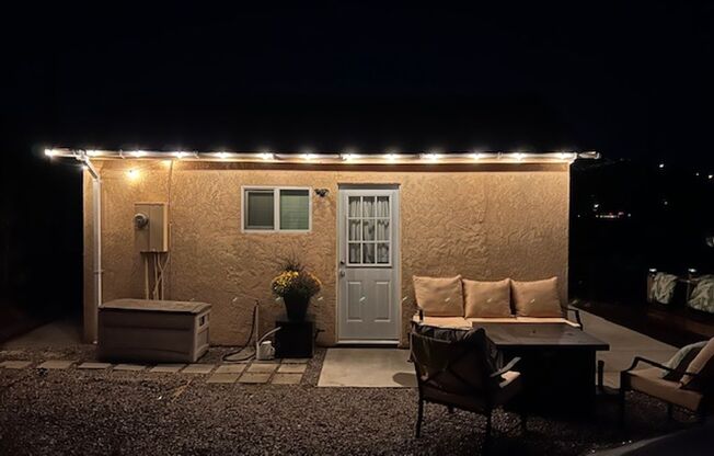 Private Studio w/Loft, 1 Bath rental in Granite Hills available for rent immediately.