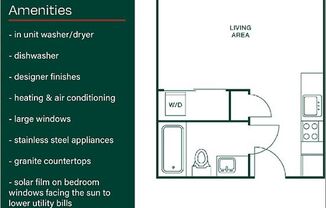 Studio, 1 bath, 327 sqft, $1,060, Unit #211