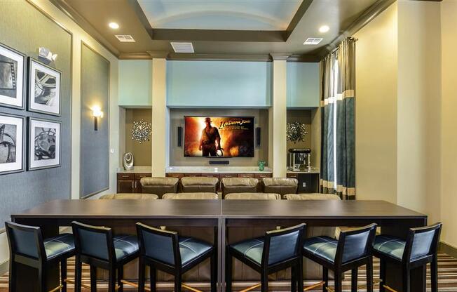 Screening Room at The Sedona Luxury Apartments in Tampa FL