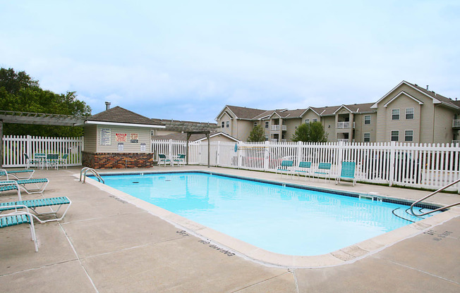 Community Pool at CoppperCreek Apartments in Council Bluffs, IA