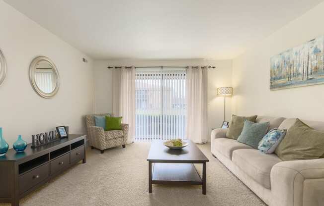 Eastwood Village Two Bedroom Model Living Room