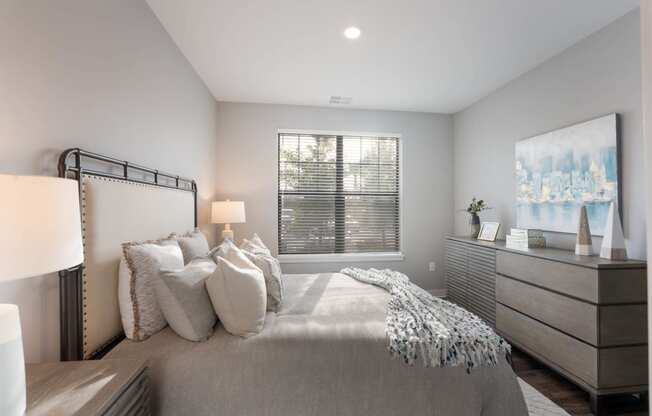 Modern bedroom at AxisOne, Stuart, Florida