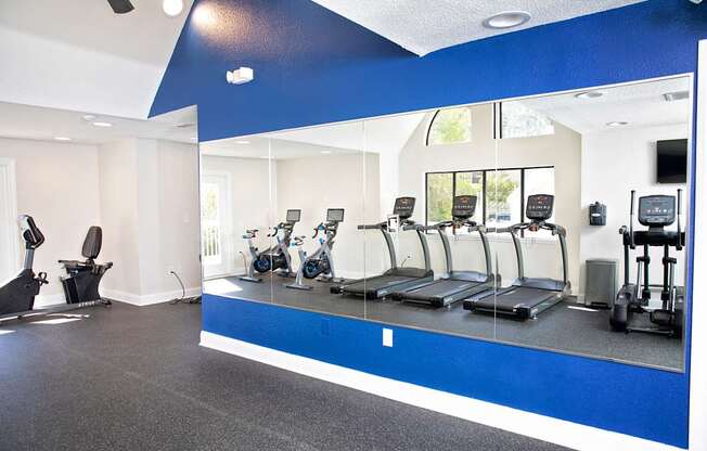 fitness center with equipment