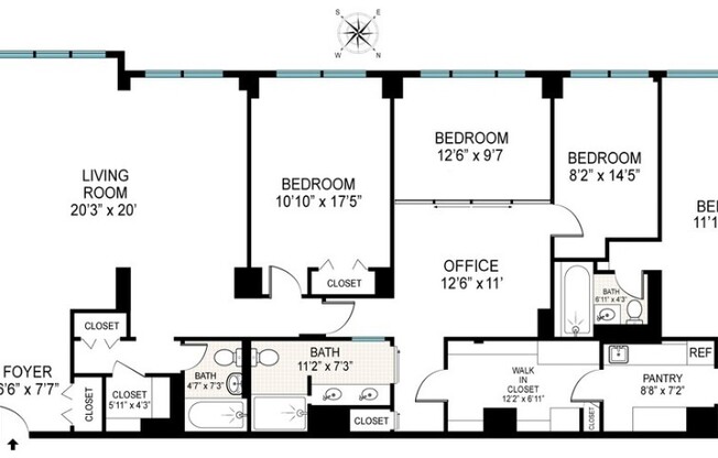 4 beds, 4 baths, 2,200 sqft, $12,000, Unit 1009
