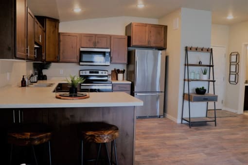 Gourmet Kitchen at Rivers Edge Apartments, Otsego, Minnesota