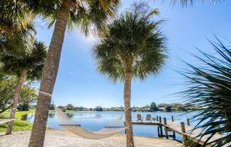 Take it easy in a hammock by the water  | Lakes at Suntree
