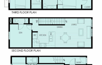 3 beds, 2.5 baths, 1,372 sqft, $2,500, Unit 2