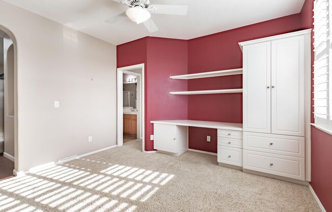 European Parc one-level home w/private rear yard backing to ponding basin