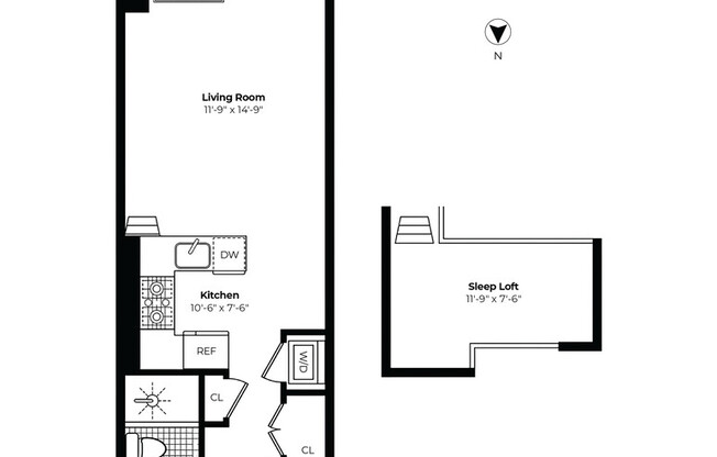 Studio, 1 bath, 500 sqft, $5,000, Unit 9G