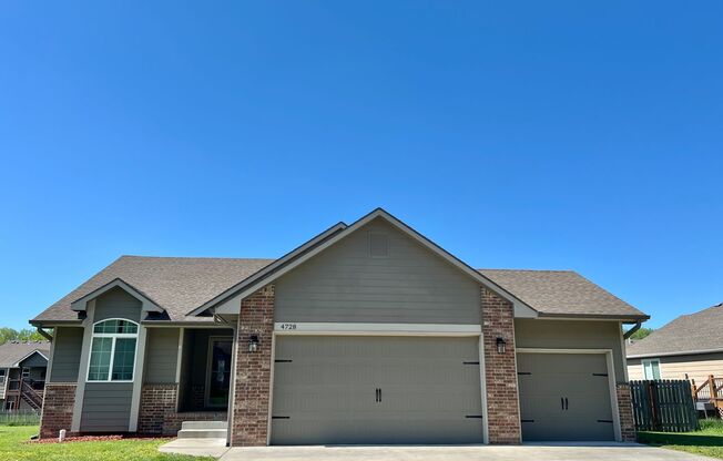 Spacious 4 Bedroom Home in Scenic Meadows Neighborhood on West Side of MHK