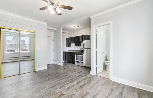 Studio, 1 bath, 278 sqft, $1,375, Unit 506