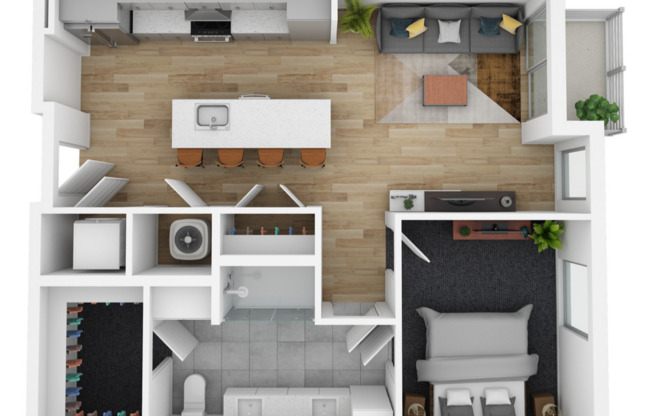 1 bed, 1 bath, 754 sqft, $1,948