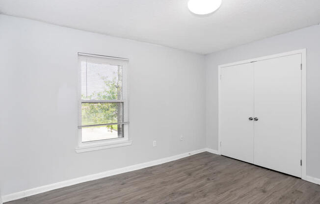 Apartment Bedroom with Big Closet