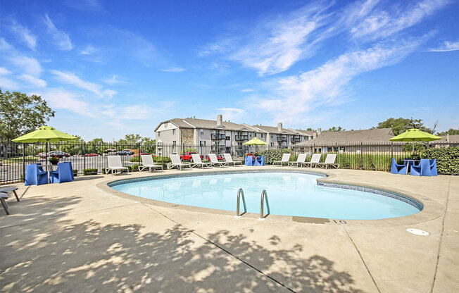 Swimming Pool And Relaxing Area at Southridge, Kansas, 66103