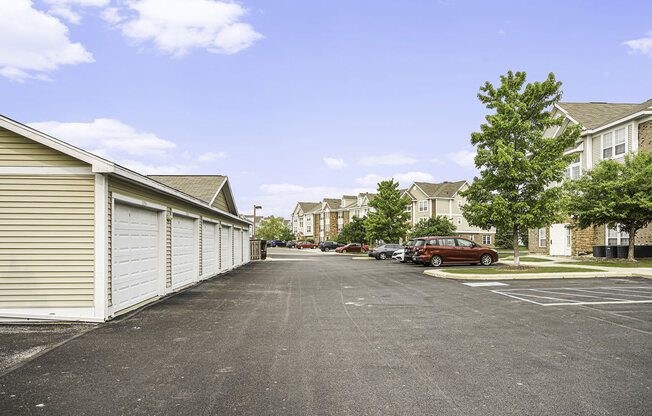 Garages and Off Street Parking at Tracy Creek Apartments, Perrysburg, OH