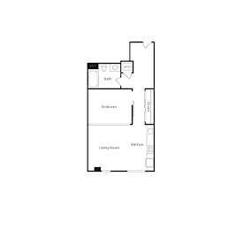 1 bed, 1 bath, 627 sqft, $2,974