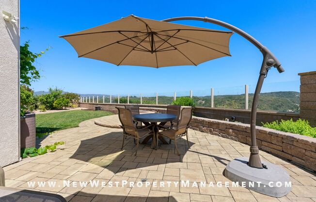 Renovated Carmel Valley 4 Bedroom at Costa Del Sol! Canyon Views! Small Pet OK! Available Now!