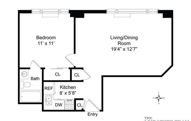 1 bed, 1 bath, $4,000, Unit 74