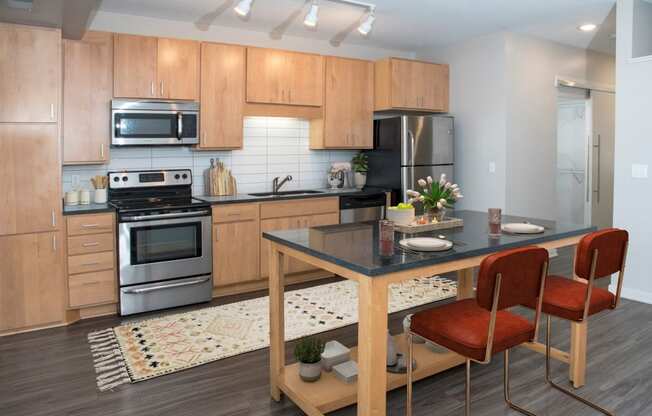 Kitchen with Stainless Steel appliances