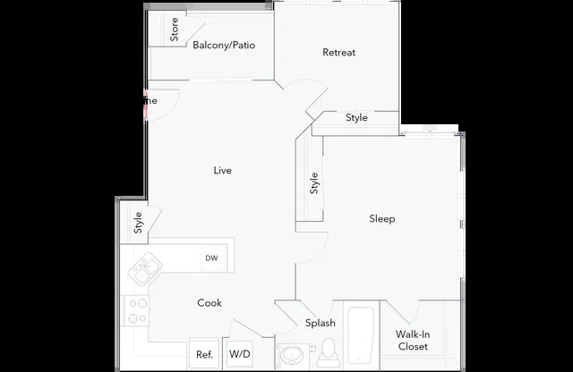 2 beds, 1 bath, 760 sqft, $1,499