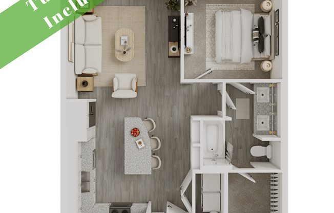 1 bed, 1 bath, 737 sqft, $1,649