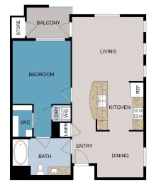 1 bed, 1 bath, 788 sqft, $2,275