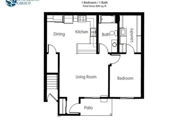 1 bed, 1 bath, 800 sqft, $1,135, Unit 325