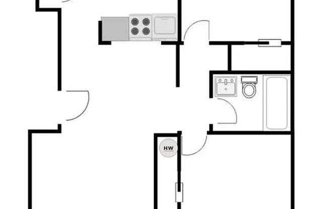 1 bed, 1 bath, 590 sqft, $1,549, Unit 102