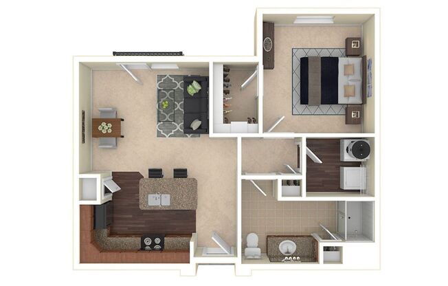 1 bed, 1 bath, 690 sqft, $1,299, Unit 1208